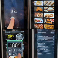 Horno de Convección Eléctrico Comercial de Acero Inoxidable con 10 Bandejas, Horno Eléctrico para Hornear con Bandejas de 60x40cm, Horno de Convección Rotatorio de China