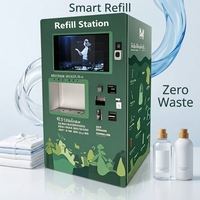 Distributeur automatique de shampooing et de détergent liquide à service libre avec paiement par code QR, capacité de 600 litres