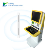 Etiquetas RFID UHF KU7 de 125x7 mm para Libros de Biblioteca y Hoteles, Cumplen con ISO 6C, Adhesivo Posterior, Gestión de Inventario y Pago sin Contacto