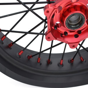 Accessoires de moto personnalisés, jantes rayées, ensembles de roues de moto, roues supermoto pour HONDA <span class=keywords><strong>CRF</strong></span> 250 450 <span class=keywords><strong>2018</strong></span> - Product Image 6