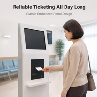 Impresora Térmica de Tickets para Kiosco con Panel de 58mm, Cortador Automático, HOP-EM58A, Compatible con Win, Android, IOS, Linux, POS, RS232, 203DPI, 160mm/s, en Stock