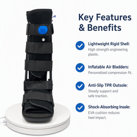Botte orthopédique intégrée Elite Grade Air Cam Walker - Ergonomique et haute performance avec fentes pour sangles dissimulées pour une stabilité post-opératoire