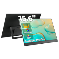Moniteur portable 15,6 pouces 1920*1080P pour un deuxième écran portable supplémentaire avec écran IPS ultra-fin à économie d'énergie pour ordinateurs portables