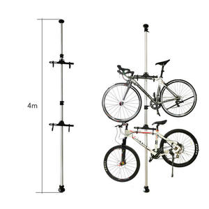 Soporte de Almacenamiento para <span class=keywords><strong>Bicicletas</strong></span> de Carretera de Aleación de Aluminio Resistente, Soporte de Estacionamiento para <span class=keywords><strong>Bicicletas</strong></span> de 3-4 m, de Piso a Techo - Product Image 1