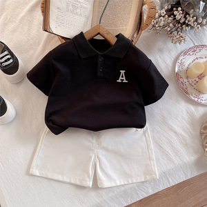 <span class=keywords><strong>2025</strong></span> Trẻ Em Thời Trang Trẻ Em Mùa Hè Outwear <span class=keywords><strong>2Pcs</strong></span> Polo-Shirt + Quần Short Giản Dị Bé Cậu Bé Quần Áo Thiết Lập - Product Image 6