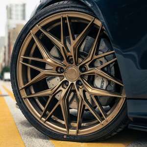 SY-1029 Juego de 1 Llanta Negra Plateada de 15 16 17 18 19 20 Pulgadas 5X112 5*110 5*114.3 <span class=keywords><strong>Llantas</strong></span> de Lujo para Autos de Carreras Negros para W205 C300 F30 E90 Q7 Q3 - Product Image 1