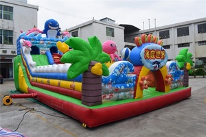Phổ biến thế giới dưới biển chủ đề vui vẻ <span class=keywords><strong>inflatable</strong></span> thành phố vui chơi giải trí Công Viên với bouncer và trượt - Product Image 3