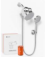 Système de filtration de douche commercial avec douchette et pommeau de douche pluie pour élimination du chlore dans la salle de bain
