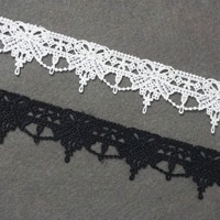 Dentelle brodée soluble à l'eau de haute qualité, style français, motif floral, 4 cm, blanche, pour robes, chaussures, sacs - Vêtements de mariage