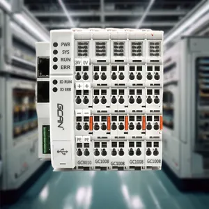 supports Codesys & OpenPCS 24V DC GCAN PLC 32 I/O modules and complies with IEC 61134-3 standard controller PLC
