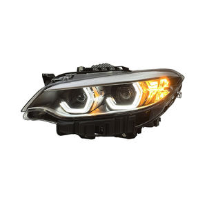 BMW 2 serisi için SJC otomobil parçaları LED farlar M2 F22 2014 2019-modifiye LED far aydınlatma çift renkli Drls ön ışıkları - Product Image 3