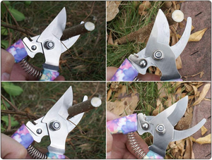 Ensemble d'outils de jardinage DIY OEM 5 pièces à motif floral, avec têtes en acier A3 et manches en PP, accessoires d'équipement de jardinage avec étui <span class=keywords><strong>pour</strong></span> la plantation - Product Image 4