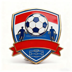 เข็มกลัดแม่เหล็กติดปกเสื้อลายธงประเทศโลหะสำหรับฟุตบอลฟุตบอลฟุตบอลโลโก้ที่กำหนดเองได้ - Product Image 2