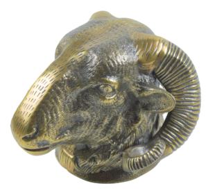 อลูมิเนียมติดผนังรูปสัตว์หัวแกะโลหะ,อุปกรณ์ยึดผนังโลหะสำหรับบ้านและโรงแรม - Product Image 1