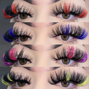 25 mm Colorful Strip <strong>Mink</strong> <strong>Lash</strong> 2024 Private Label Real <strong>Mink</strong> Fur 3d Color <strong>Lashes</strong> Wholesale 5d Colored <strong>Mink</strong> Eyelashes Vendor - Product Image 1