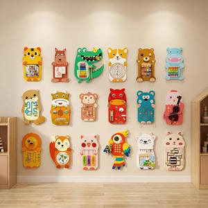 Jouet interactif en bois Ours - Jeu éducatif préscolaire de mémoire et d'association des aliments, Tableau d'activités - En stock maintenant, personnalisation acceptée - Product Image 3