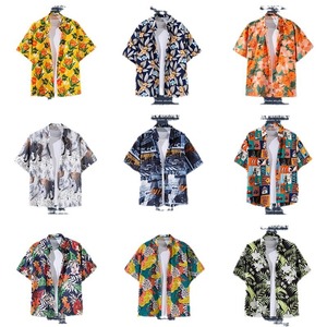 <strong>Seaside</strong> Vacation Floral Handsome Hawaiian Retro Style Textured <strong>Shirts</strong> Quality <strong>Shirts</strong> for Men Wholesale Formal Men's <strong>Shirts</strong>