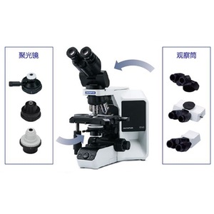 Microscopio binocular trinocular de campo brillante Olympus BX43 para uso científico, color blanco - Product Image 1