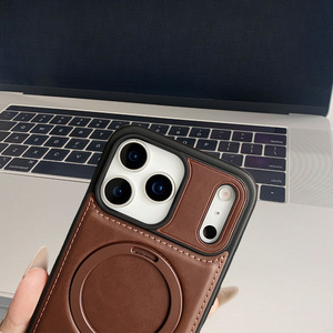 Chargement sans fil Holer Premium Luxury Magnetic Leather Case Cover pour <span class=keywords><strong>iPhone</strong></span> 15 16 <span class=keywords><strong>Pro</strong></span> <span class=keywords><strong>Max</strong></span> 17 Air 17 <span class=keywords><strong>Pro</strong></span> <span class=keywords><strong>Max</strong></span> Case New 2025 - Product Image 3