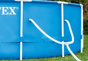 Intex Schwimmbad 10ft Family Frame Schwimmbäder im Freien Aufblasbarer oberirdischer Pool - Product Image 5