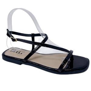 Tendances mode été et printemps - Sandales ouvertes en cuir véritable pour femmes, avec construction robuste et tongs - Product Image 5
