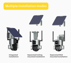 Kamera <span class=keywords><strong>CCTV</strong></span> Solar PTZ 4G Dual Lensa 8MP dengan Zoom Optik 4X 10X, Nirkabel, Tenaga Surya, Pelacakan Manusia, untuk Luar Ruangan - Product Image 5