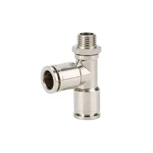 ANRUK PD T type side male thread tee coupling 3 way air fittings quick connect one touch pneumatic fittings