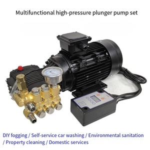 150bar 200bar 250bar Triplex Plunger Pump Motor High Water Car Wash Pump Head - Product Image 2