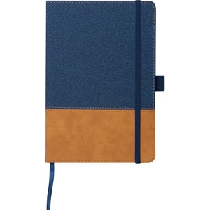 Promotional Custom Logo <b>A5</b> Size Suede Look Leather Hard Cover Notebook <b>Notepad</b> Journal Practical for School Office or on the Go - Product Image 1