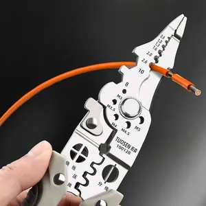 Alicates Multifuncionales para Crimpar y Cortar Cables, Pelacables Automático Ajustable, Herramienta Manual para Terminales - Product Image 2