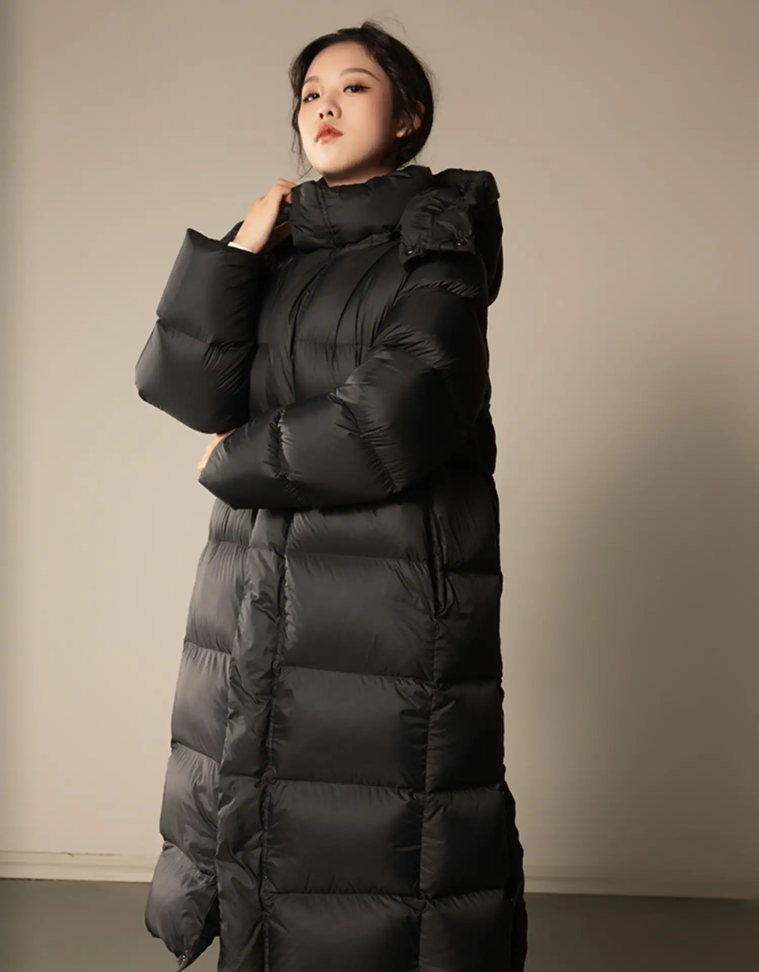 Doudoune Longue Femme Women Winter Coats Long Style Long Maxi Puffy Down Padded Coats Women