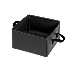 Cubo de agua cuadrado plegado de PVC portátil de 5L de capacidad, lavabo plegable duradero para viajes al aire libre, Camping, pesca, lavado - Product Image 4