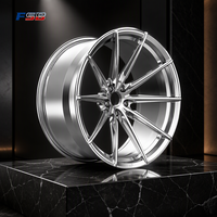 Jantes forgées personnalisées concaves chromées brossées, légères, de course, pour BMW M3 M4 F90 Mustang GTR AMG Corvette Supra VS5RS