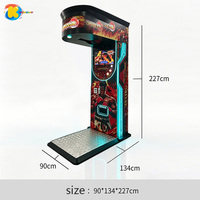 Machine de jeu d'arcade de boxe électronique à monnayeur, personnalisable, en anglais, jeu de frappe ultime 'Big Punch' pour la rue