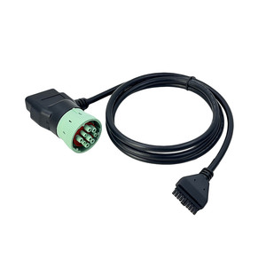 Lector <span class=keywords><strong>de</strong></span> Códigos AOTAI J1939 OBD, Adaptador <span class=keywords><strong>de</strong></span> 9 Pines Macho a 16 Pines y 10 Pines, Compatible con PT30 ELD Logbook ECM con DOT, Universal para Camiones - Product Image 6
