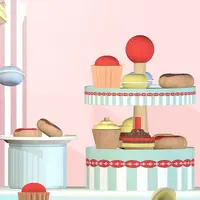 Fun Houten Keuken Simulatie Speelhuis Mini Cake Toren Kinderen Verjaardag Donut Educatief Speelgoed Set