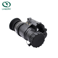 LinduNV PVS 14 Monokuler Penglihatan Malam dengan Penerang IR dan Kontrol Gain Manual untuk Observasi