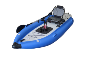 Kayak de pêche sportive à pédales ou à hélice pour une personne, système à deux pédales gonflable, vente chaude, 12 pieds - Product Image 4