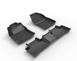 Alfombrillas para Auto Autobo para <span class=keywords><strong>Toyota</strong></span> <span class=keywords><strong>Corolla</strong></span> <span class=keywords><strong>Cross</strong></span> <span class=keywords><strong>Hybrid</strong></span> 2023-2024, TPE para Todo Clima, Juego Completo, 100% Impermeables, Fáciles de Limpiar - Product Image 2