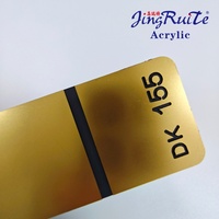 Feuille de plastique ABS gravable au laser Jingruite 1200x600mm - Argent/Or sur noir Découpe/Gravure/Pliage/Polissage Tailles personnalisables