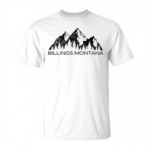T-shirt Billings Montana con design montano, regalo souvenir - Product Image 2