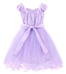 Costume di Halloween per bambini festa di compleanno per bambini fantasioso vestito Sofia per ragazze vestito da principessa Rapunzel con 6 pezzi accessori - Product Image 5