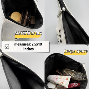 Piccola borsa per il trucco a tema margherita Design floreale estivo con chiusura a cerniera in stile Hippie unico per l'organizzazione di <span class=keywords><strong>viaggi</strong></span> articoli da toeletta - Product Image 4