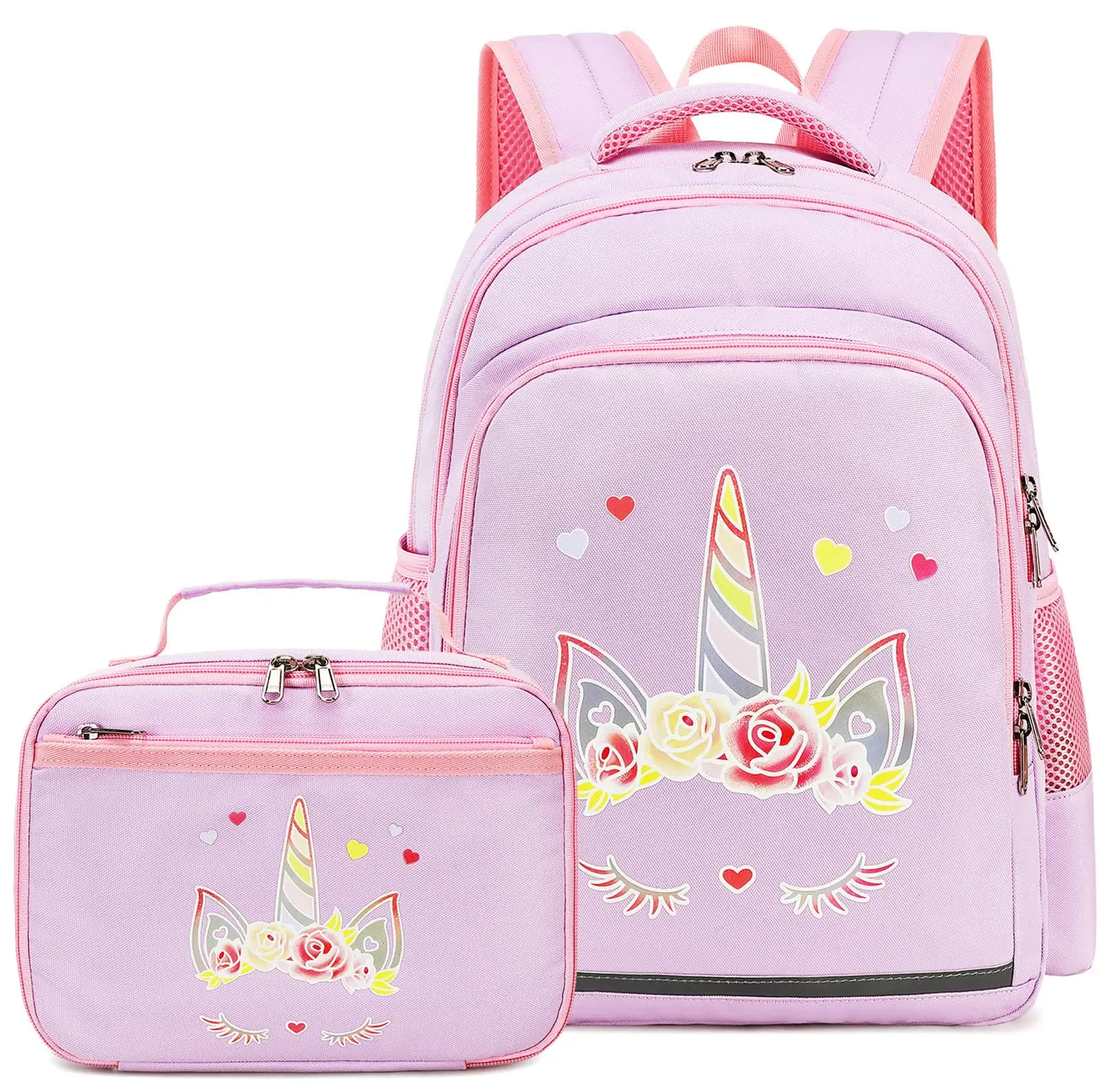 OEM 2023 hot sell Autumn And Winter Style Unicorn Plush Backpack Schoolbag Color Matching Student Schoolbag