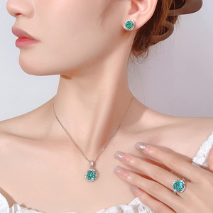 XILIANGFEIZI Nuevo producto para mujer, conjunto de joyería vintage con aretes, collares y anillos, venta al por mayor - Product Image 2