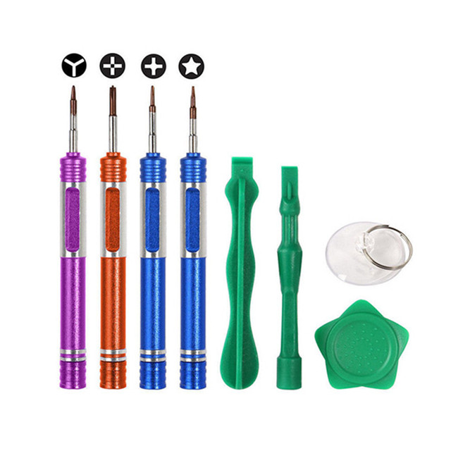wholesale 8 in 1 opening tools kit metal screwdriver repair tool for iphone