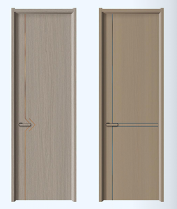 Puerta de madera de cristal de carbono de lujo ligero Hotel de diseño simple de gama alta Ecológico Venta directa de fábrica <span class=keywords><strong>puertas</strong></span> interiores de madera maciza - Product Image 1