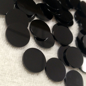 Disque en Agate Onyx Noir de 20 mm, Forme de Pièce de Monnaie, Double Face Polie, Pierre Naturelle, Épaisseur 2 mm, pour la Fabrication de Bijoux - Product Image 6