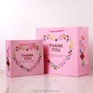 Custom Clothing Paper <b>Bag</b> with Logo <b>Pink</b> Recyclable Boutique Shopping <b>Bag</b> with Nylon Cotton Handle Factory Wholesale Packaging - Product Image 4