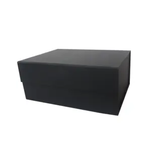 Özel Logo baskılı peruk ayakkabı siyah karton tarzı katlanabilir hediye paketleme kağıt katlama manyetik saklama kutusu